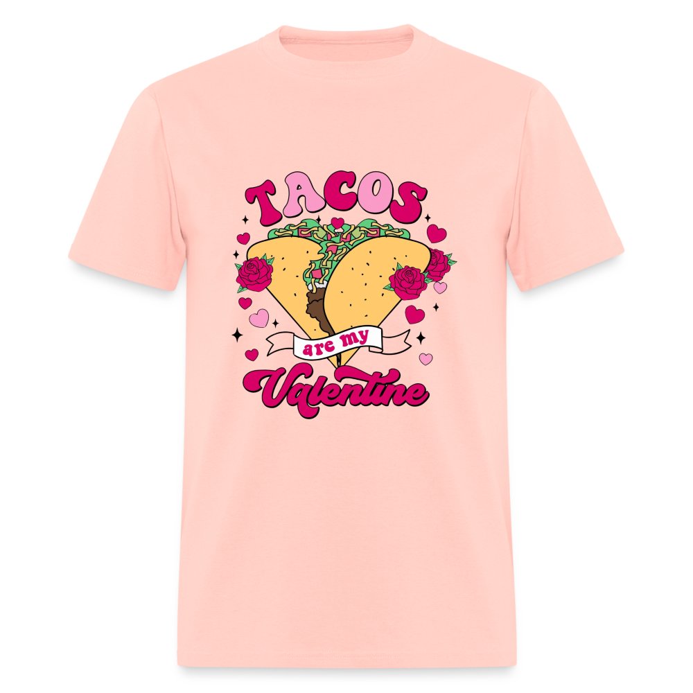 Tacos are my Valentine Unisex Classic T-Shirt - blush pink