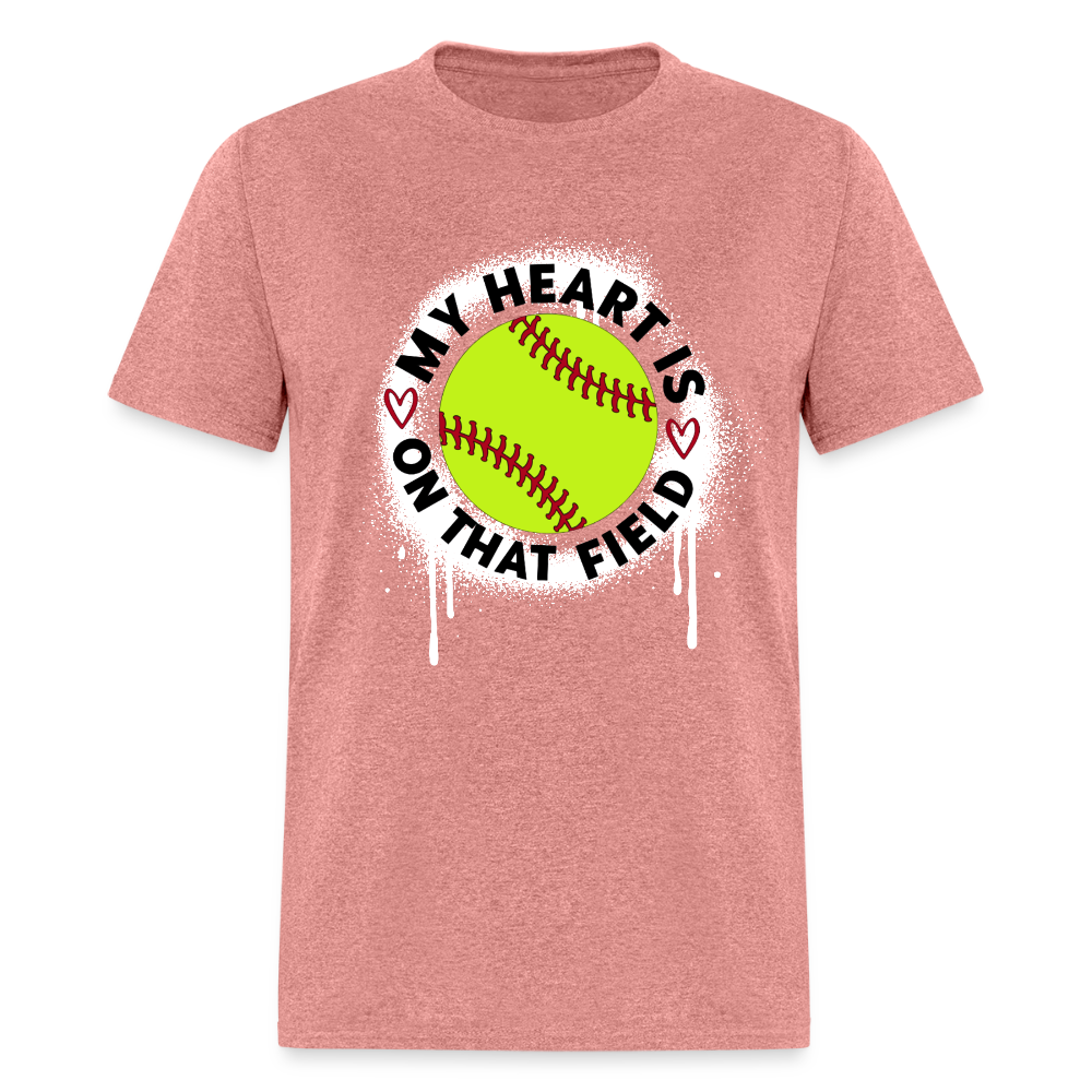 Heart on that field Classic T-Shirt - heather mauve