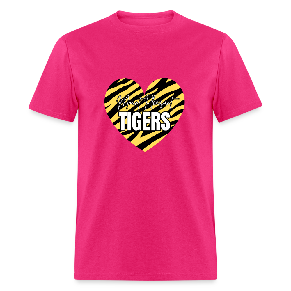 Tiger heart Unisex Classic T-Shirt - fuchsia