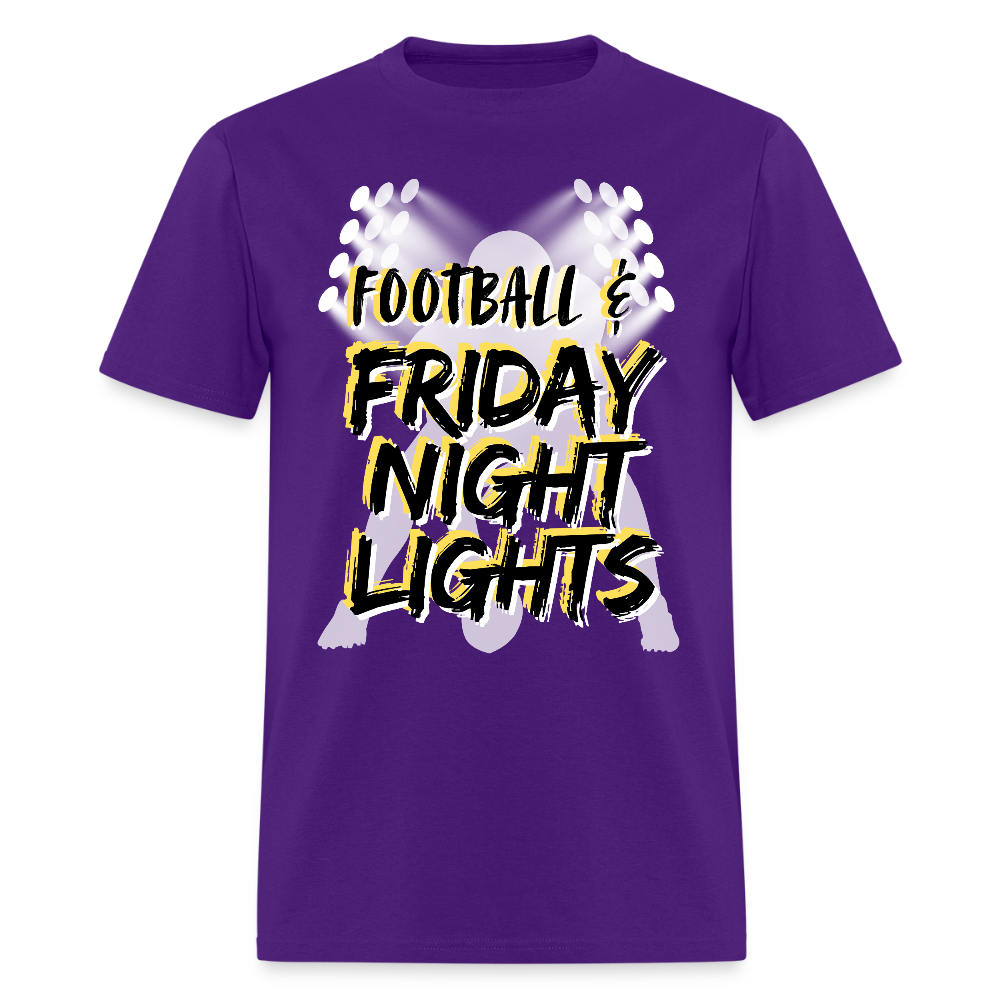 Football & Friday Night Lights T-Shirt | GILDAN 5000 - purple
