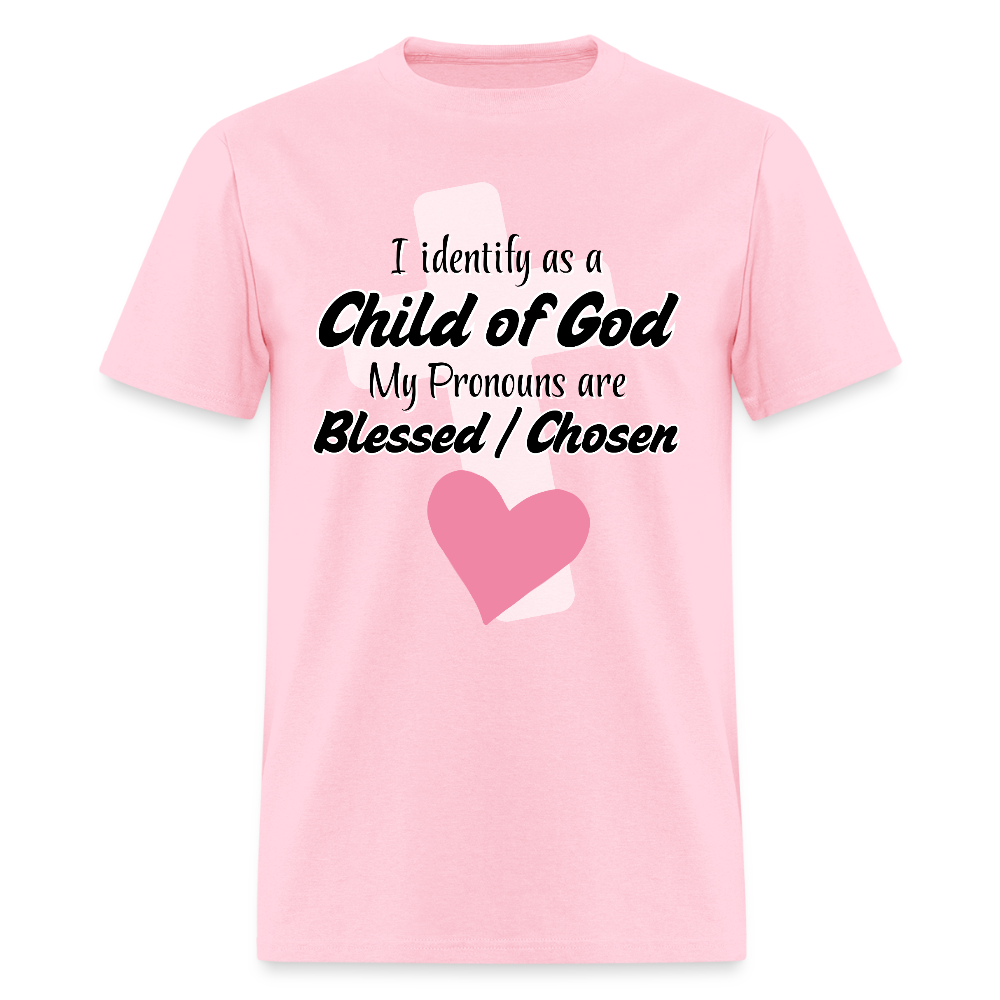 Child of God Cross & Heart Classic T-Shirt - pink