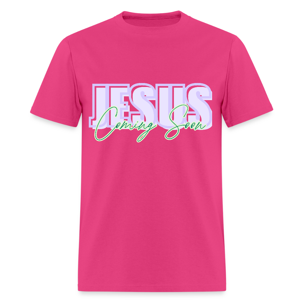 JESUS Coming Soon Unisex Classic T-Shirt - fuchsia