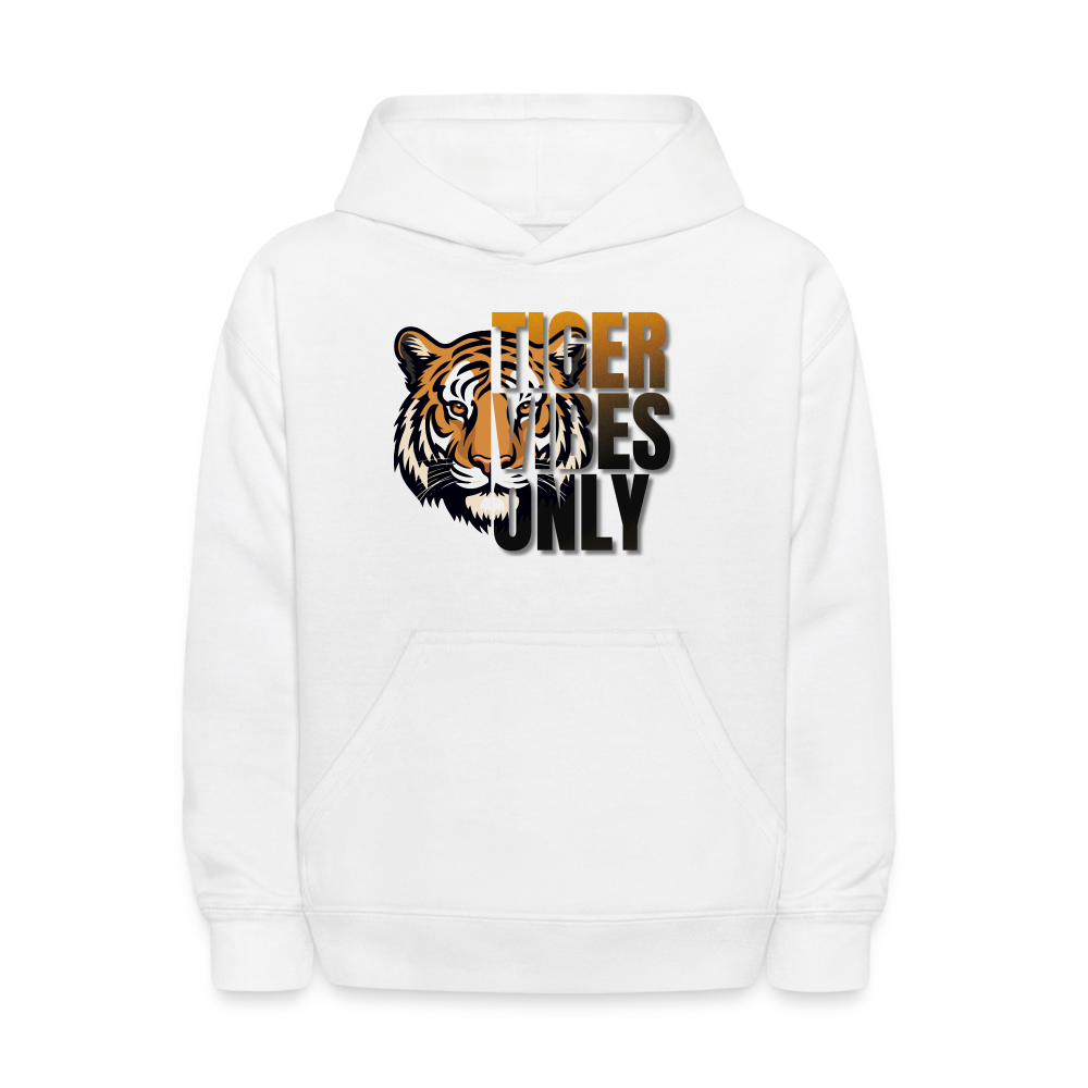 Kids' Tiger Vibes Only Hoodie - white