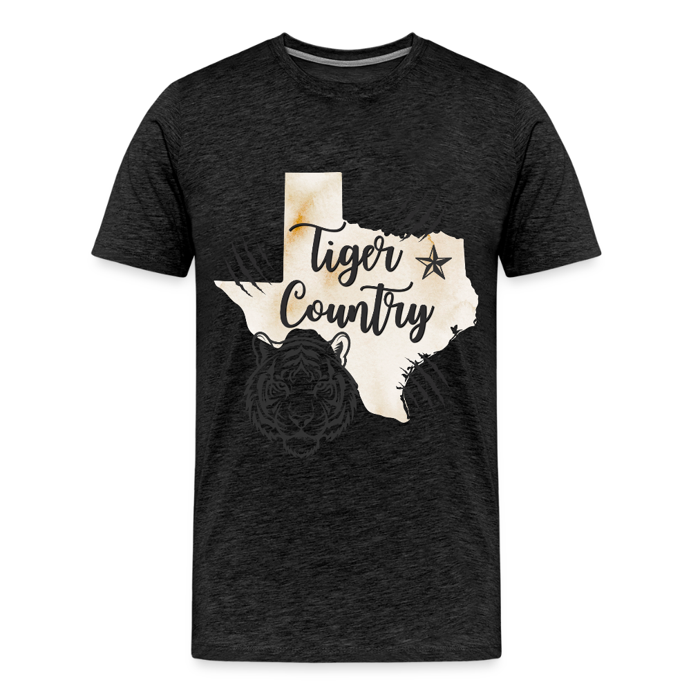 Tiger Country 2 Premium Adult T-Shirt - charcoal grey