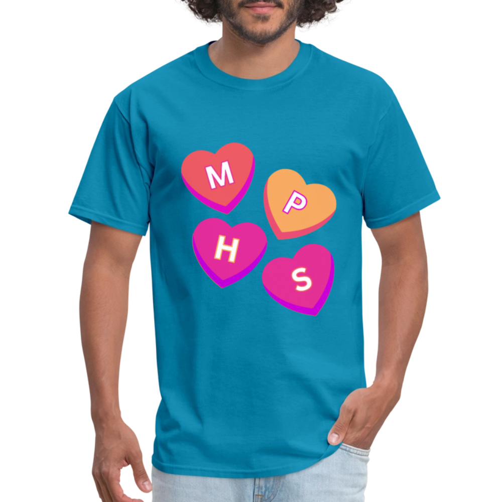 MPHS Convo Hearts Classic T-Shirt - turquoise