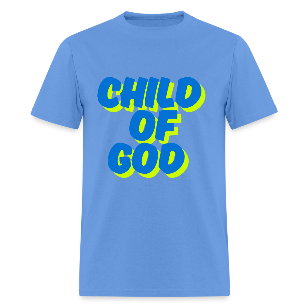 Child of God Neon Unisex Classic T-Shirt - carolina blue