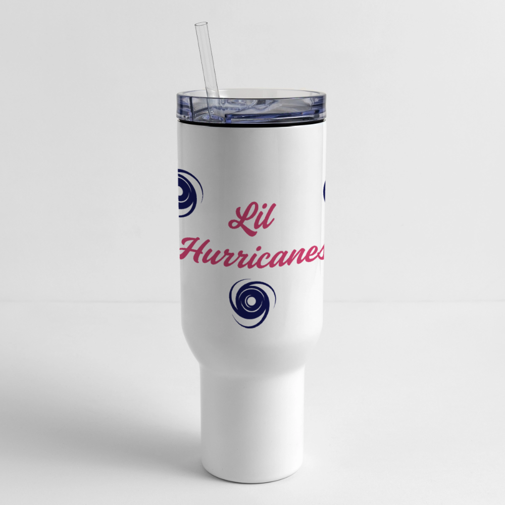 Lil Hurricanes 40 oz Travel Tumbler - white