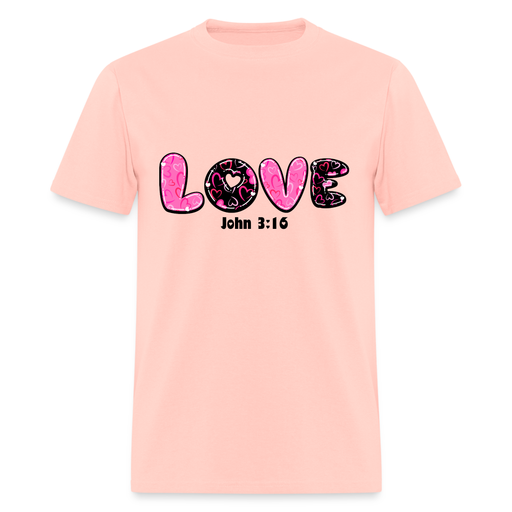 Love John 3:16 Classic T-Shirt - blush pink