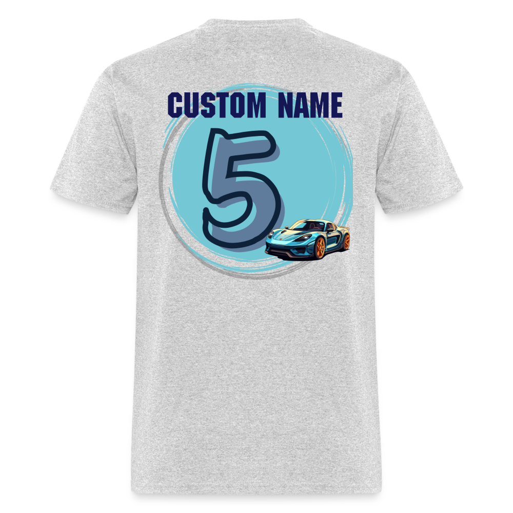 Daddy of the Birthday Car 5 Custom Classic T-Shirt - heather gray
