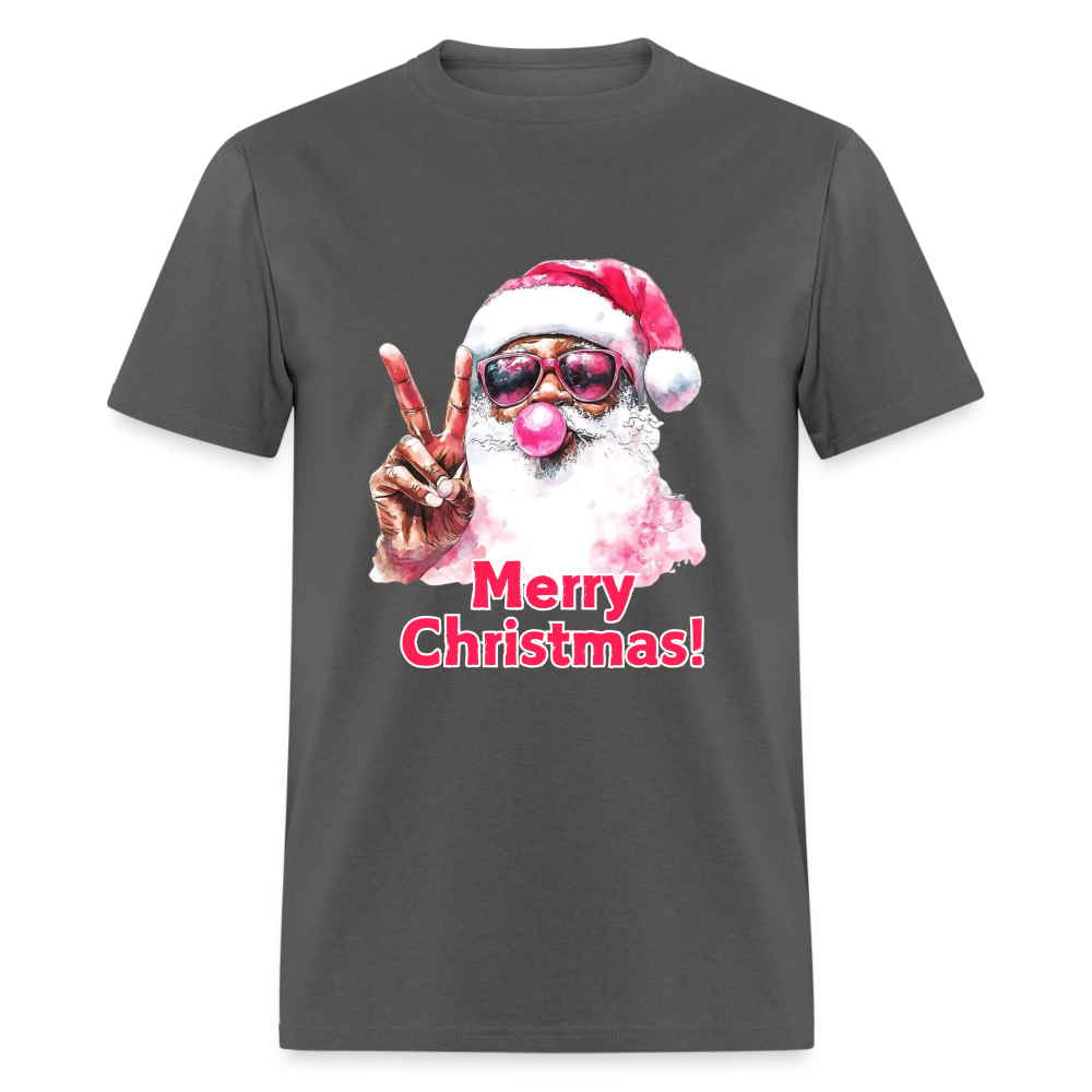 Peace Merry Christmas Unisex Classic T-Shirt - charcoal