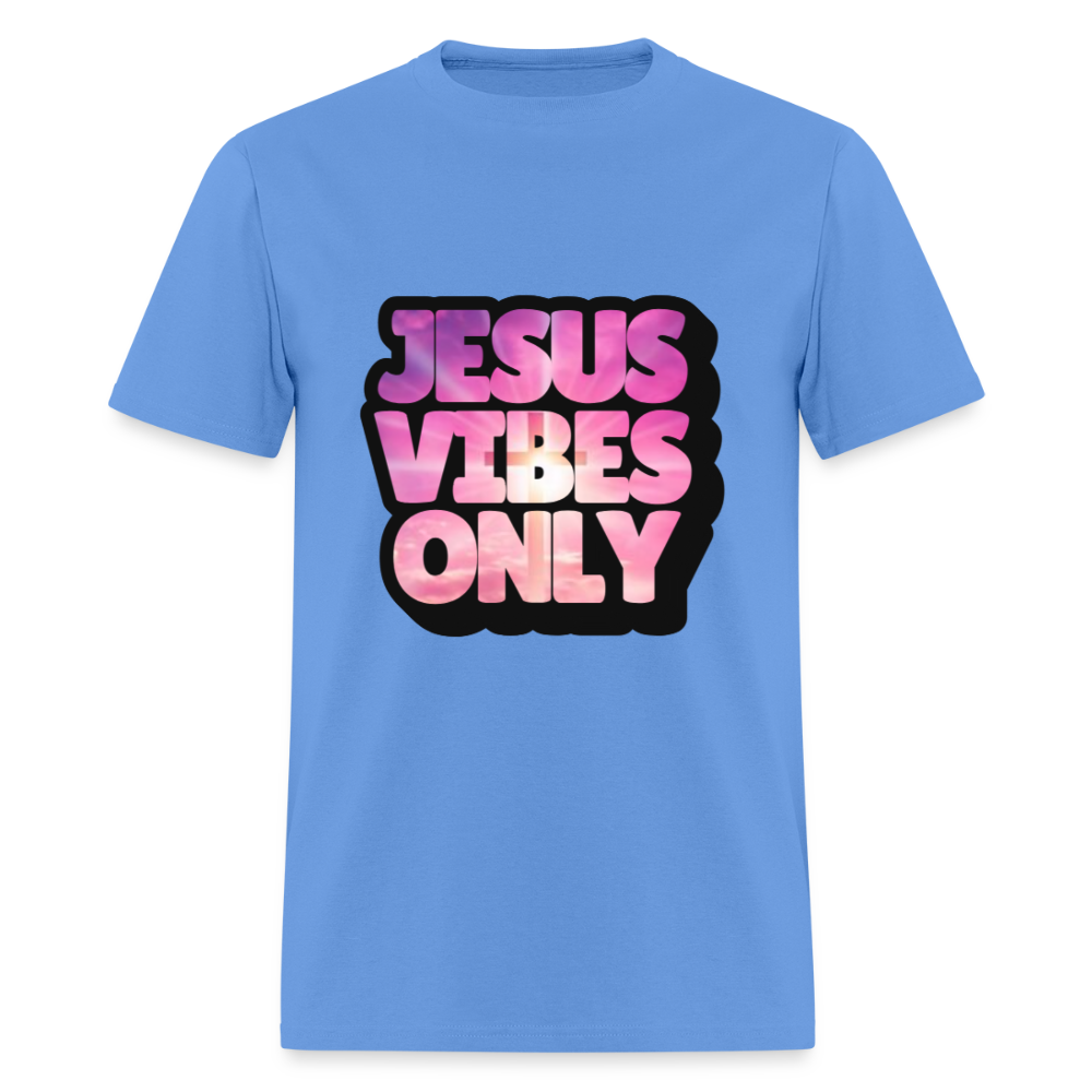 Jesus Vibes Only PINK & PURPLE Unisex Classic T-Shirt - carolina blue