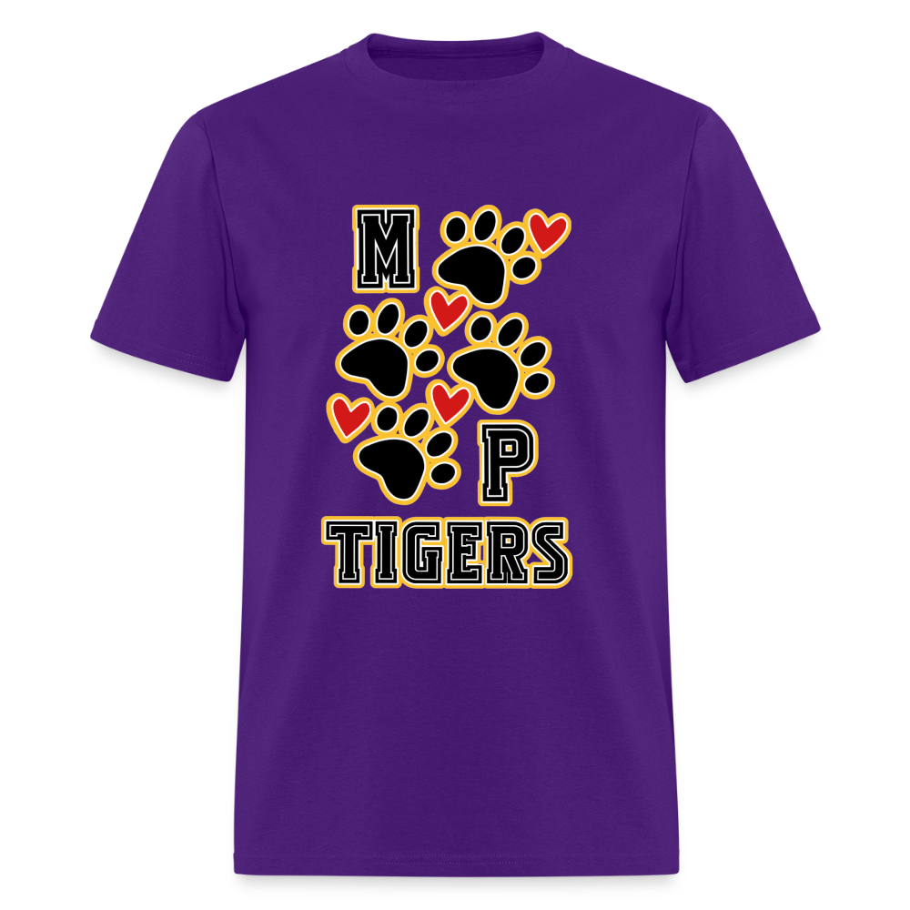 MP Tiger Heart & Sole T-Shirt | GILDAN 5000 - purple