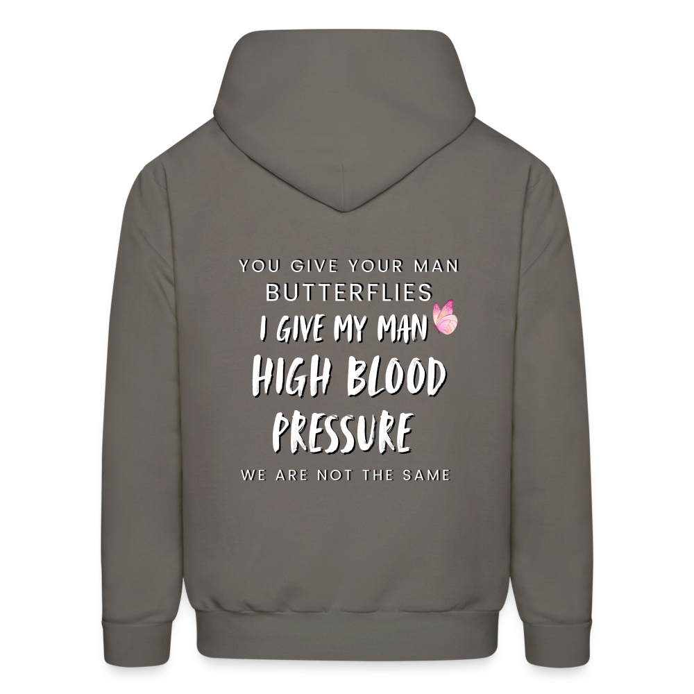 FWC Butterflies/ High blood Pressure Hoodie - asphalt gray