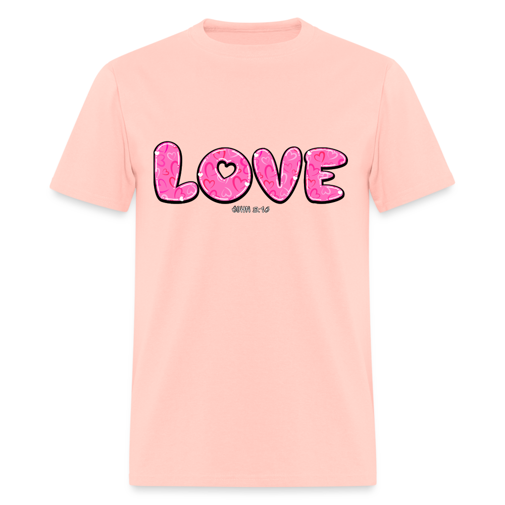 John 3:16 Pink Classic T-Shirt - blush pink