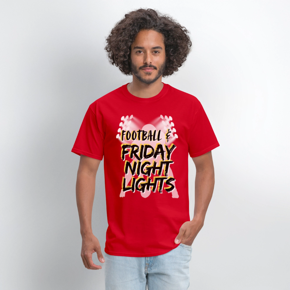 Football & Friday Night Lights T-Shirt | GILDAN 5000 - red