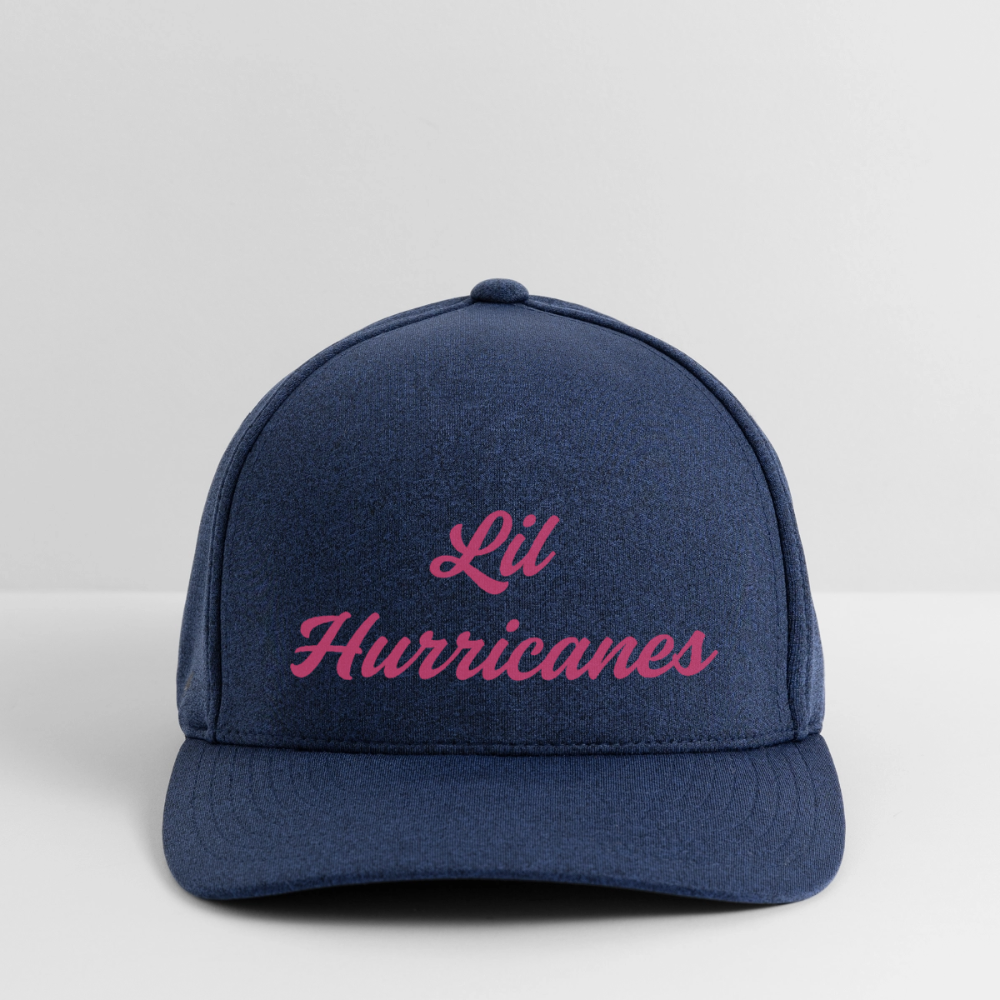 Lil Hurricanes #2 Flexfit Melange Baseball Cap - heather navy