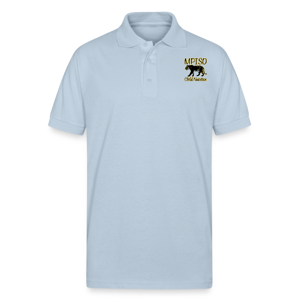 MPISD Child Nutrition Gildan Unisex 50/50 Jersey Polo - light blue