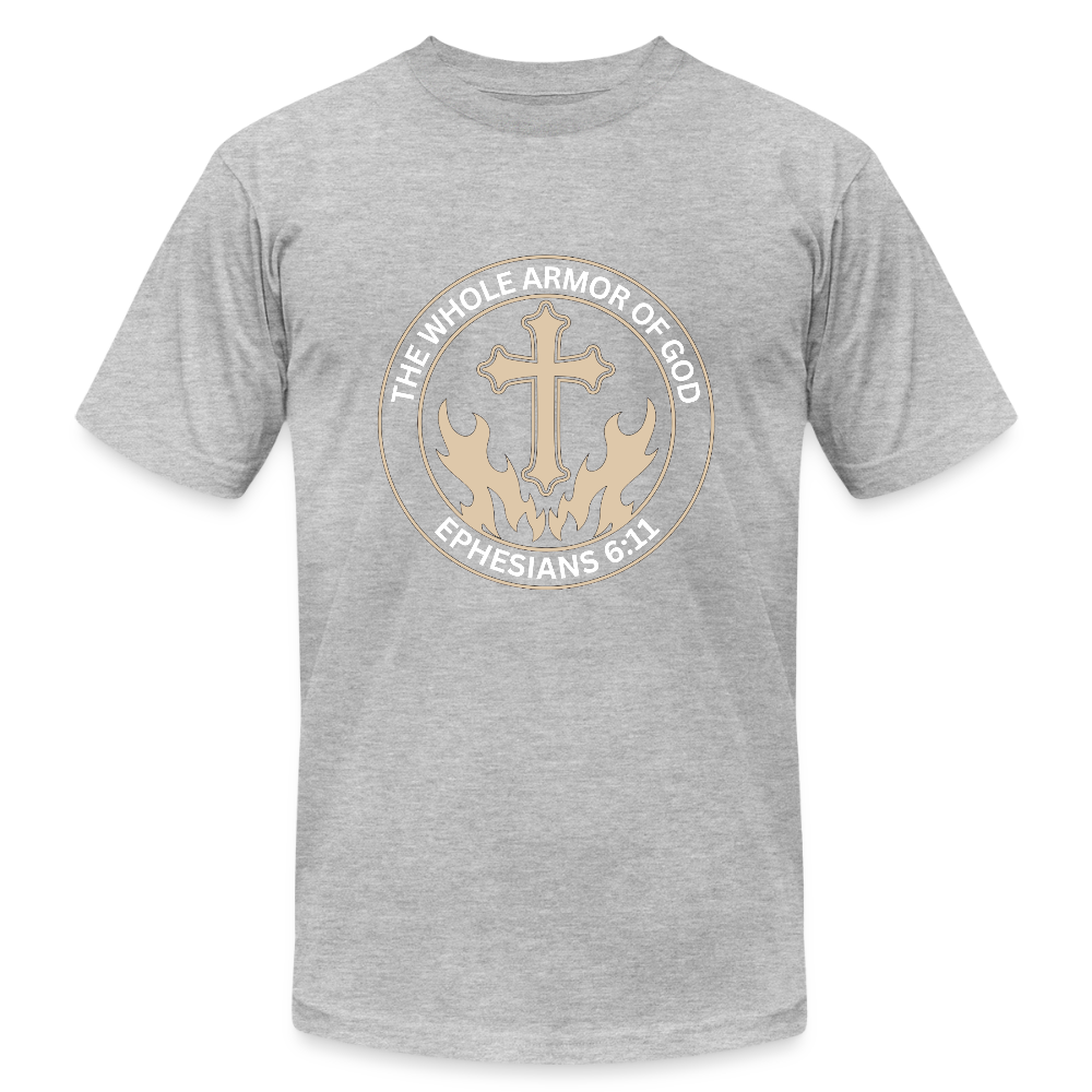 Ephesians 6:11 Unisex Jersey T-Shirt by Bella + Canvas - heather gray