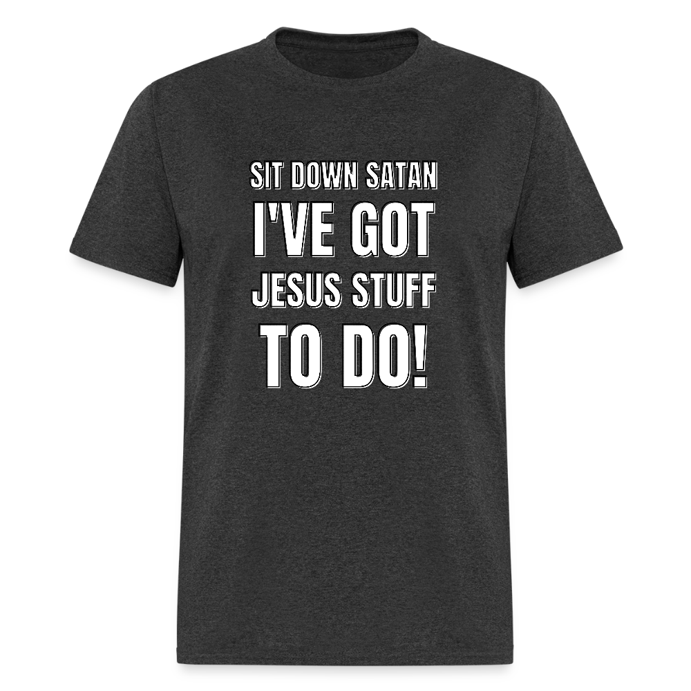 Sit Down Satan Unisex Classic T-Shirt - heather black