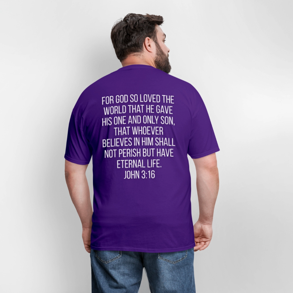 John 3:16 Classic T-Shirt - purple