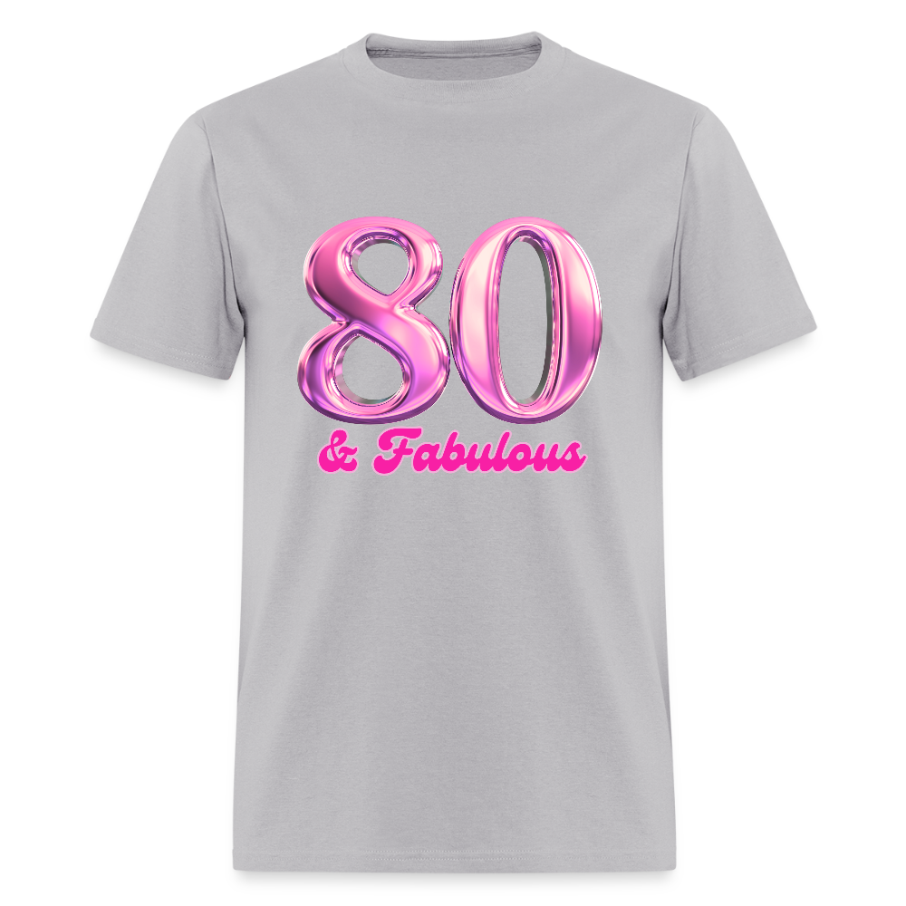 Pink 80 & Fabulous Classic T-Shirt - gravel