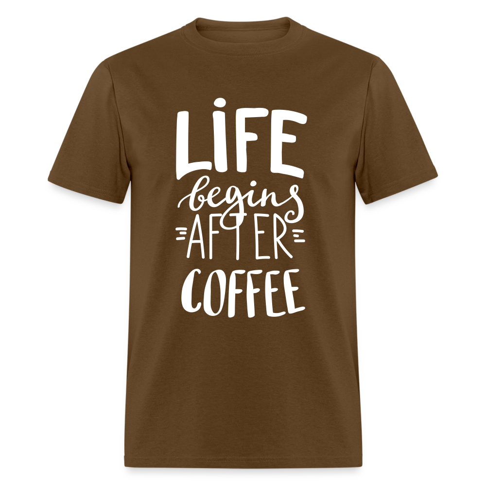 Life after Coffee Classic T-Shirt - brown
