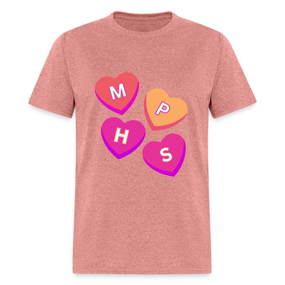 MPHS Convo Hearts Classic T-Shirt - heather mauve