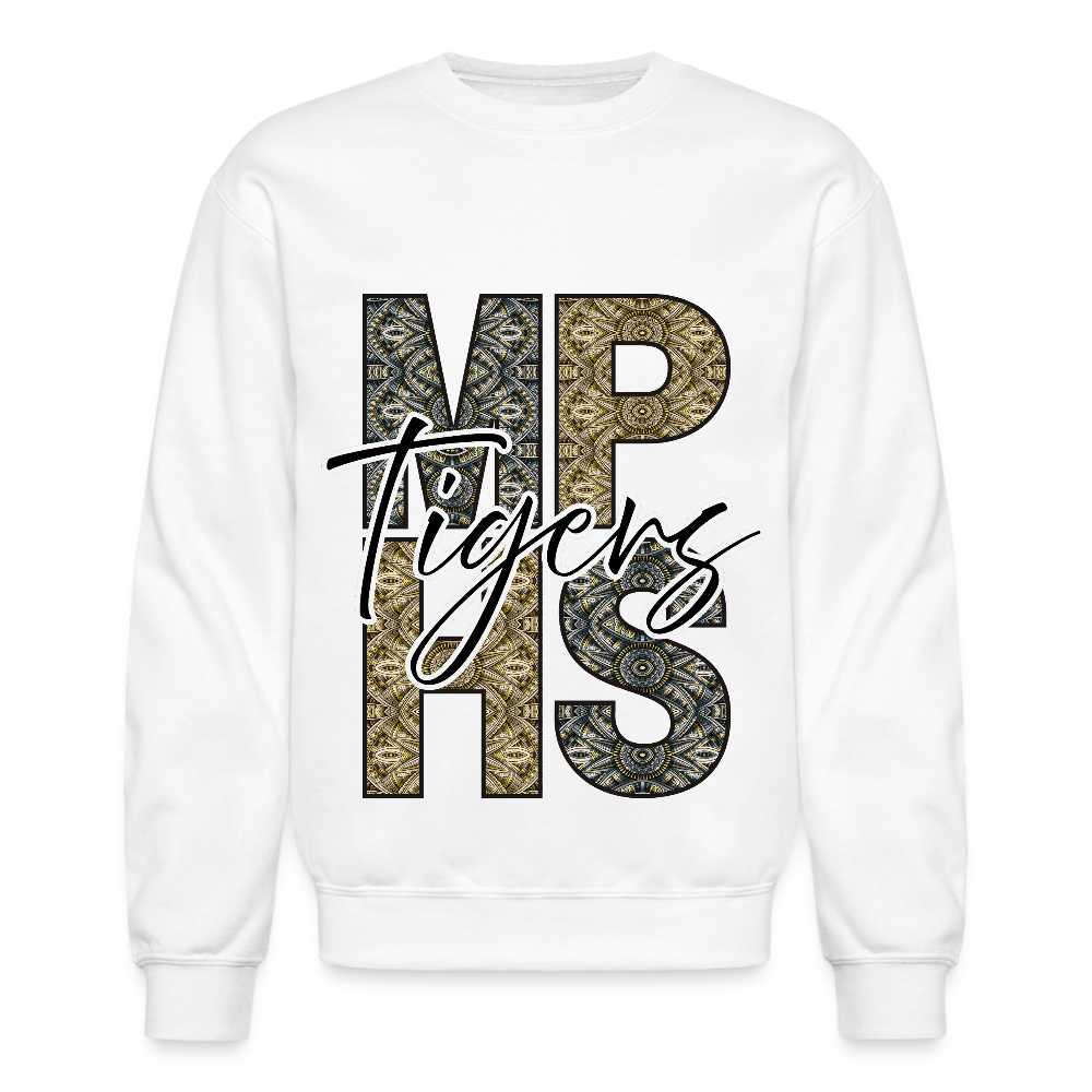 MPHS Tigers Tribal Crewneck Sweatshirt - white