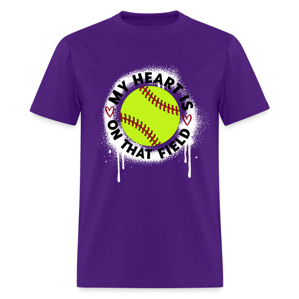 Heart on that field Classic T-Shirt - purple