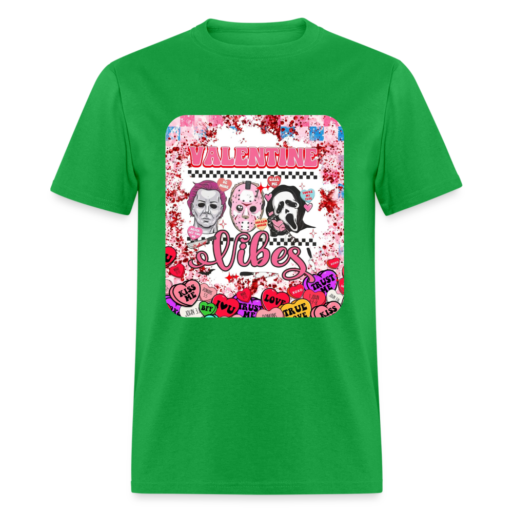 Valentine Vibes Unisex Classic T-Shirt - bright green