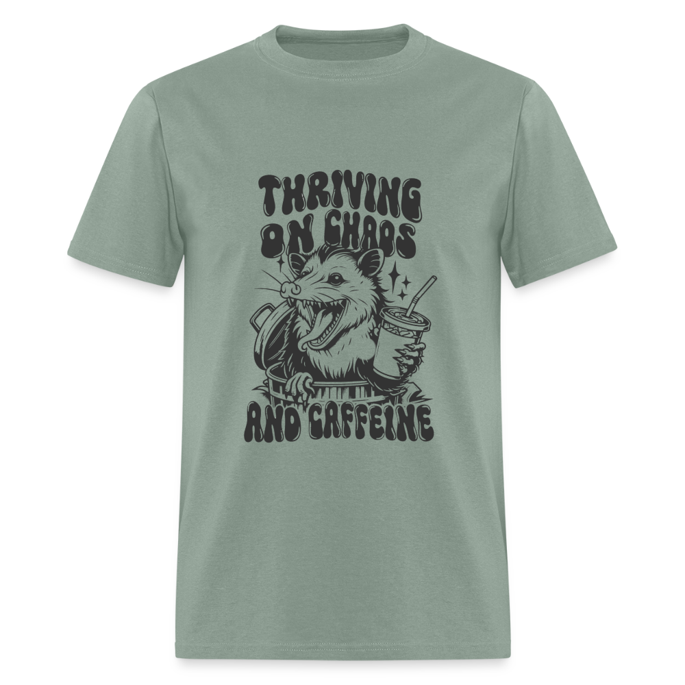 Chaos and Caffeine Classic T-Shirt - sage