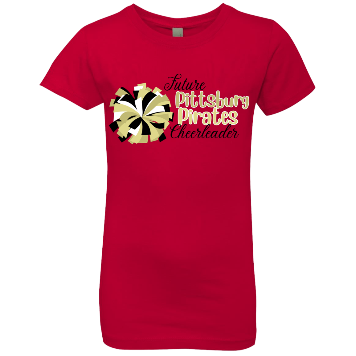 Future Pitt Pirate Cheer Pom Girls' Princess T-Shirt