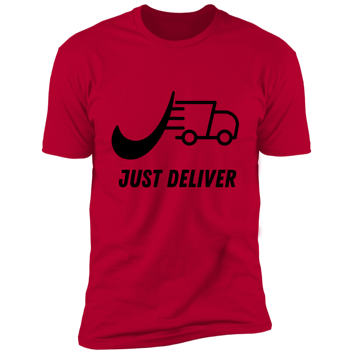 Just Deliver Truck Black Premium Short Sleeve T-Shirt