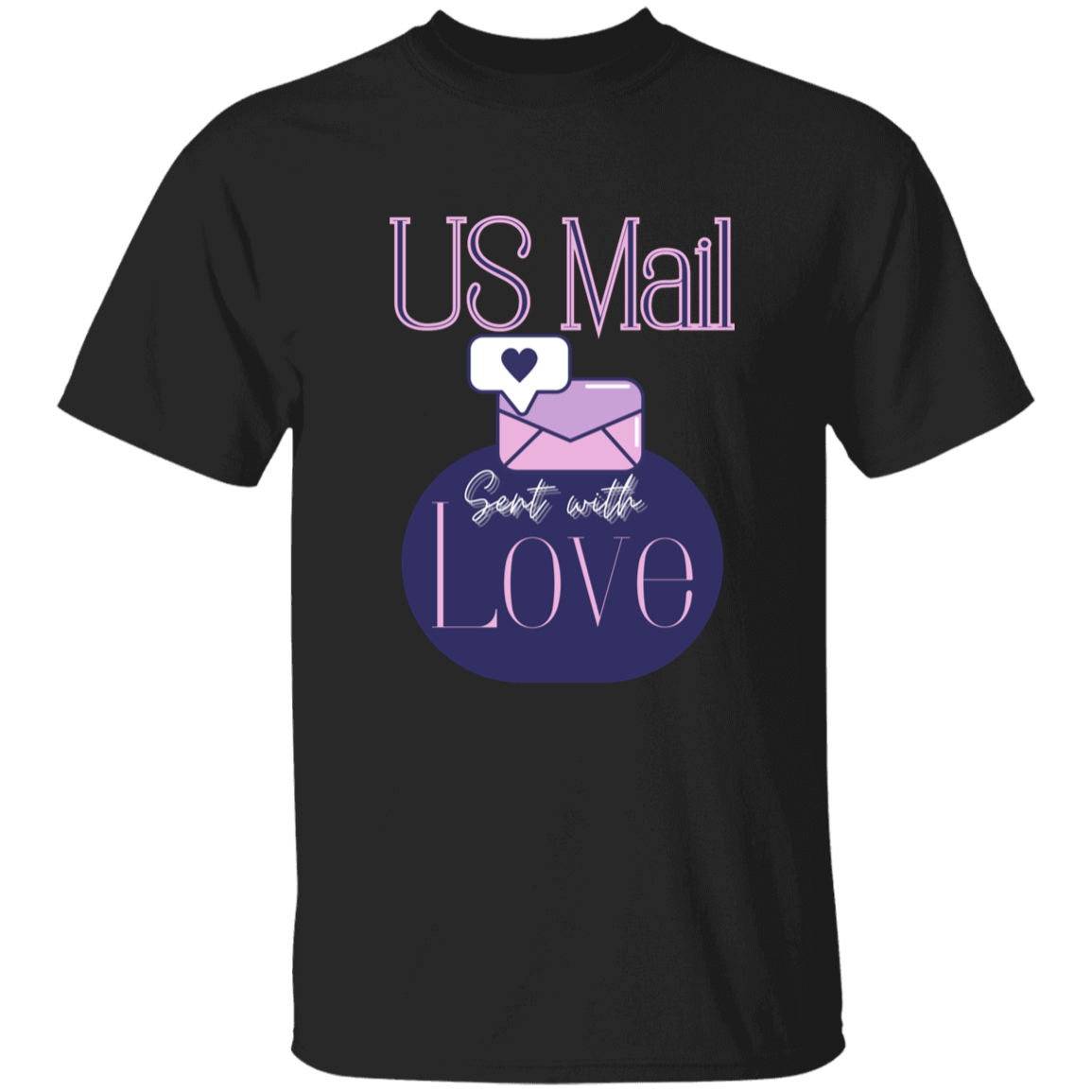 US Mail Sent With Love 5.3 oz. T-Shirt