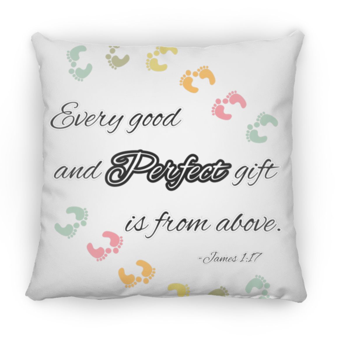 James 1:17 Large Square Pillow