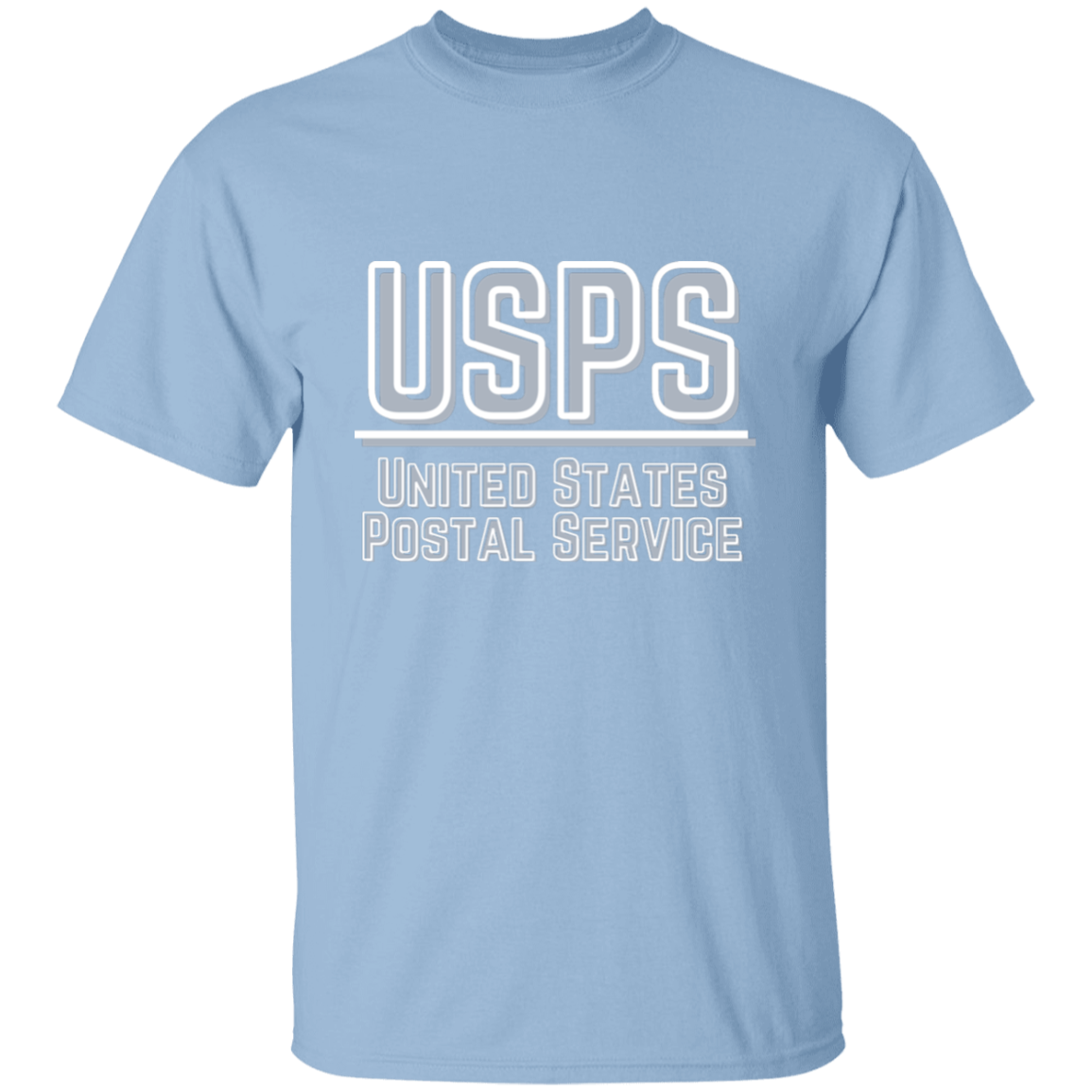 USPS Grey&White- 5.3 oz. T-Shirt