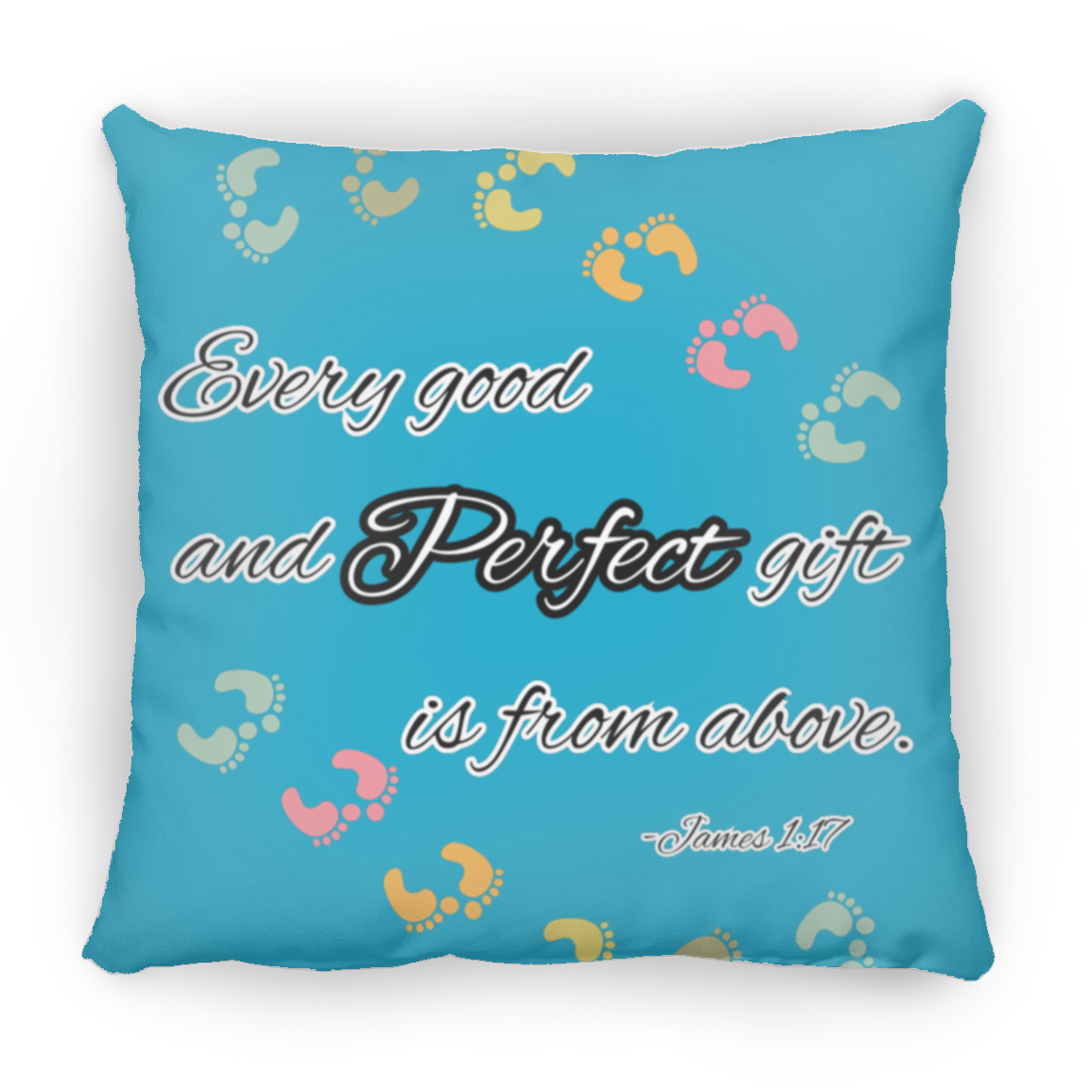 James 1:17 Large Square Pillow