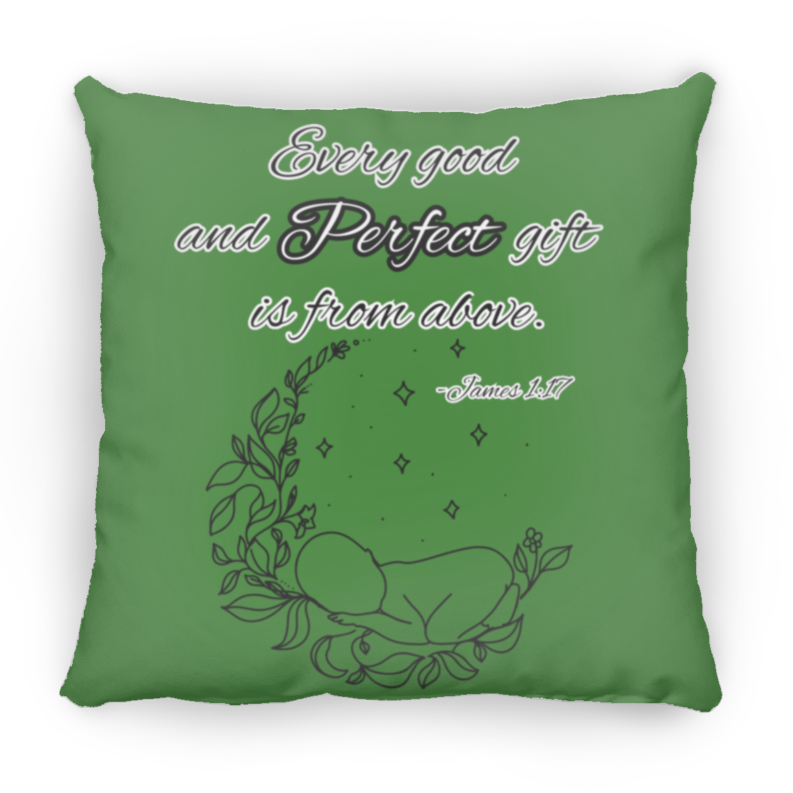 James 1:17 Large Square Pillow