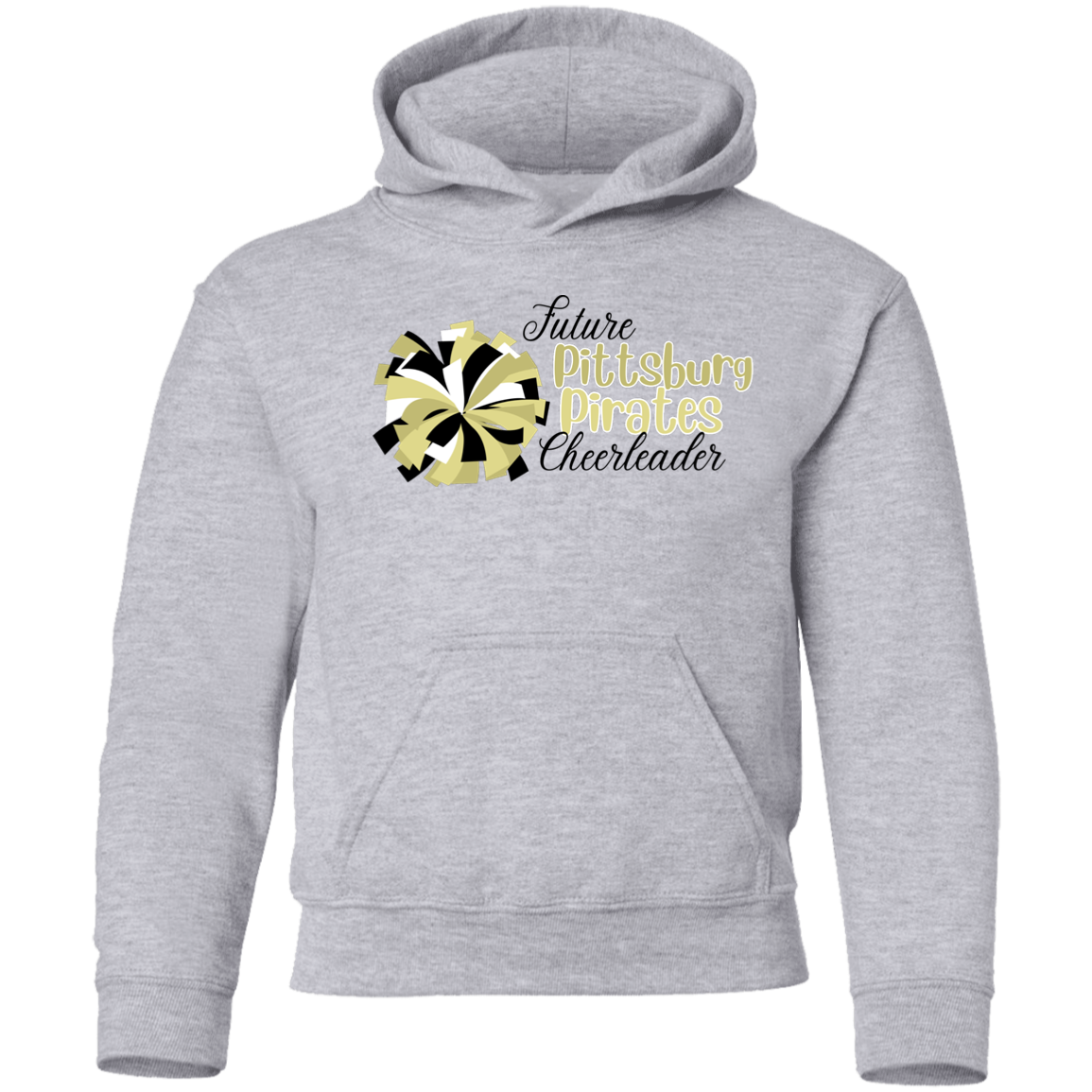 Future Pitt Pirate Cheer Pom Youth Pullover Hoodie