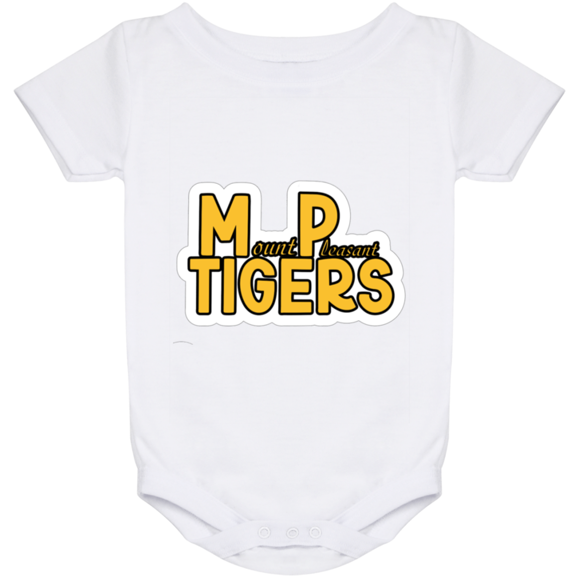 MP Tigers Gold & White- Baby Onesie 24 Month