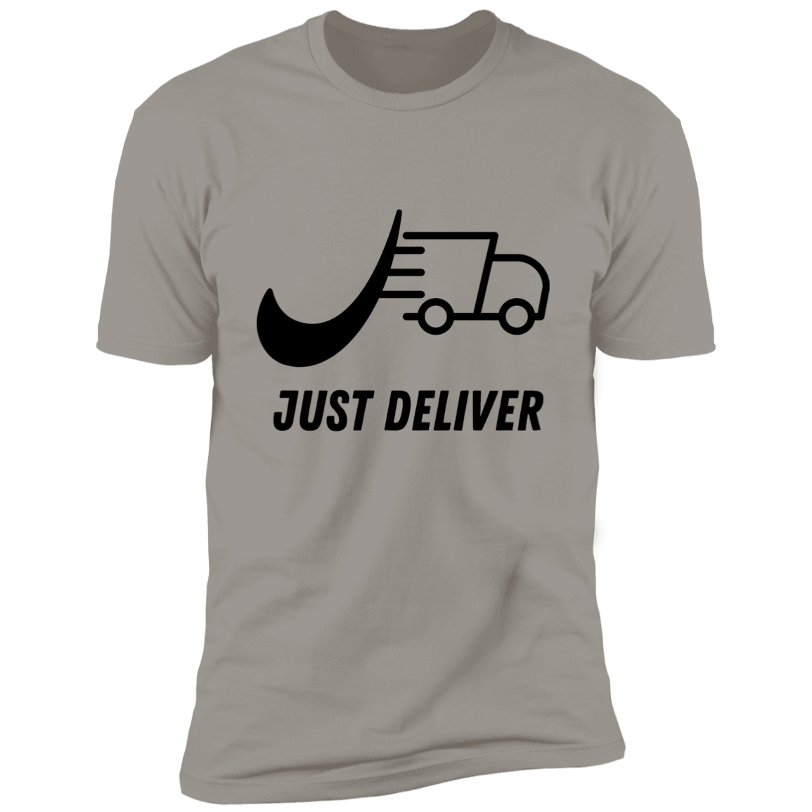 Just Deliver Truck Black Premium Short Sleeve T-Shirt