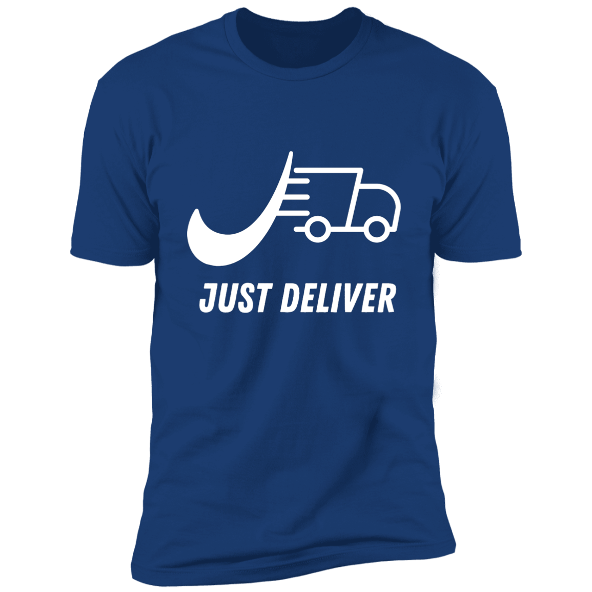 Just Deliver Truck White Premium Short Sleeve T-Shirt