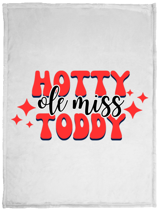 Ole Miss Hotty Toddy Cozy Plush Fleece Blanket - 30x40