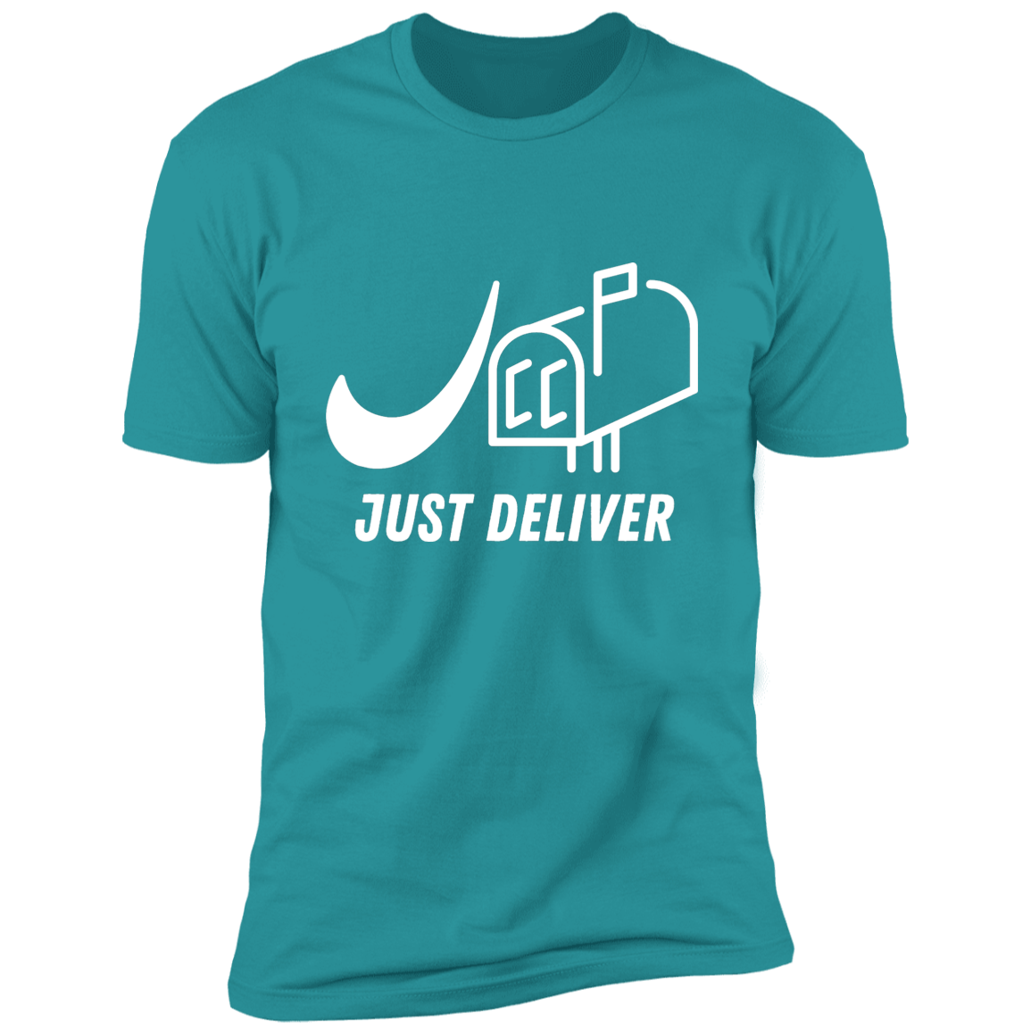 Just Deliver Mailbox White Premium Short Sleeve T-Shirt