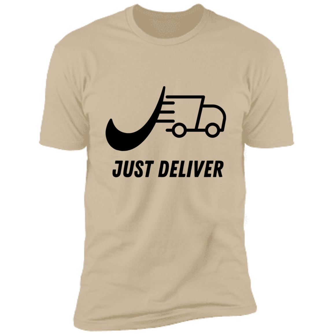 Just Deliver Truck Black Premium Short Sleeve T-Shirt