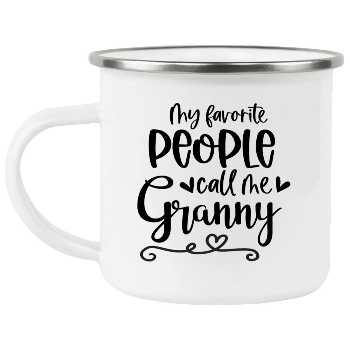 Granny Fav People Enamel Camping Mug