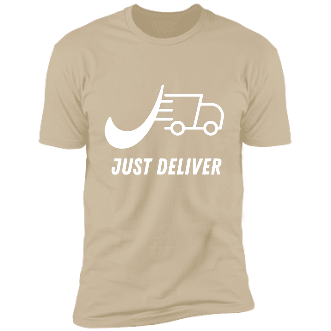 Just Deliver Truck White Premium Short Sleeve T-Shirt