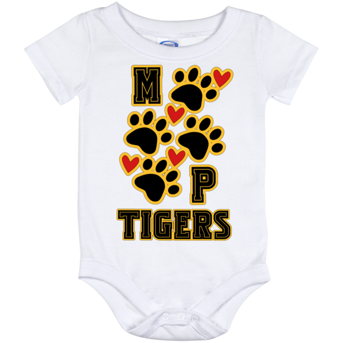 MP Tigers Heart & Sole- Baby Onesie 12 Month