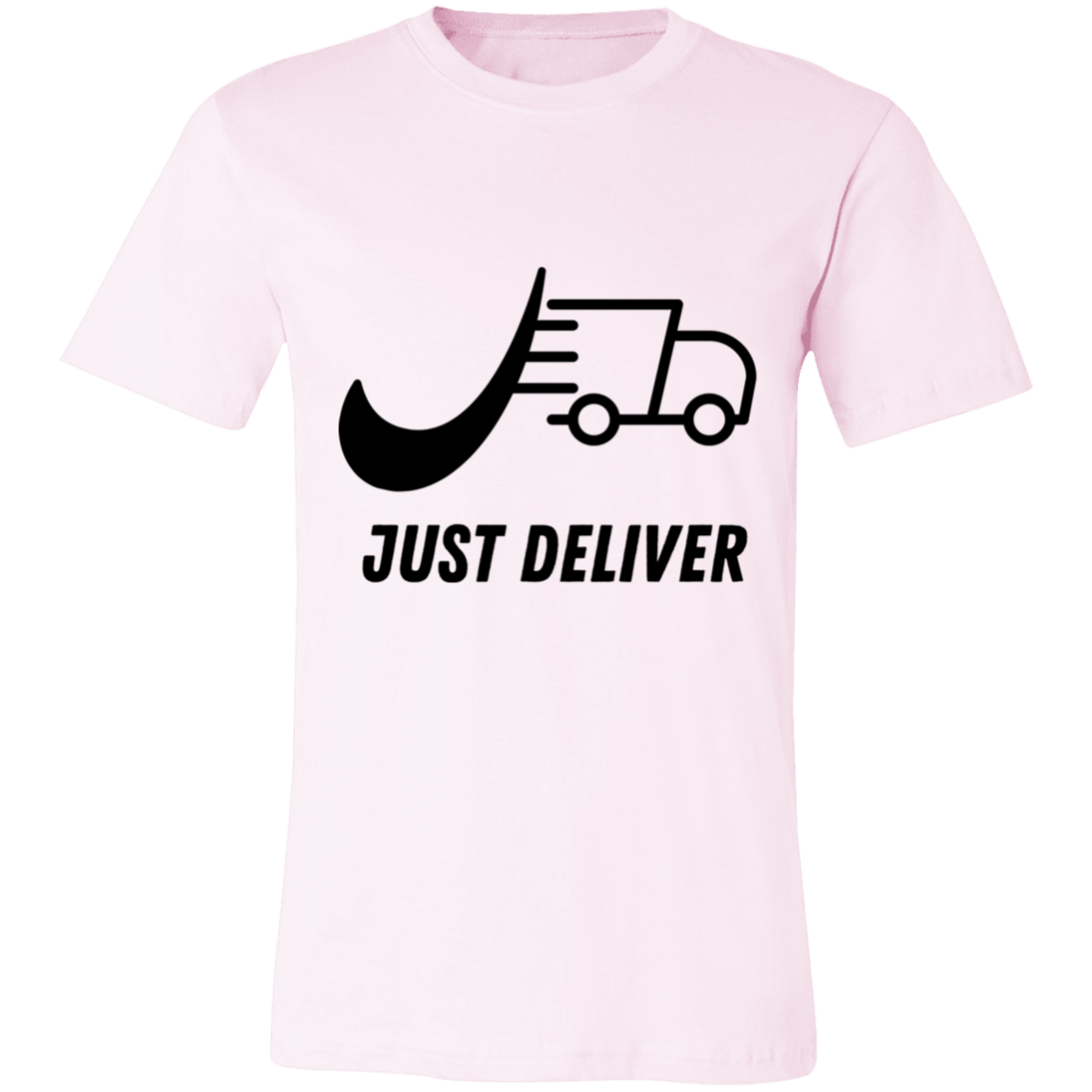 Just Deliver Truck Black Unisex Jersey Short-Sleeve T-Shirt
