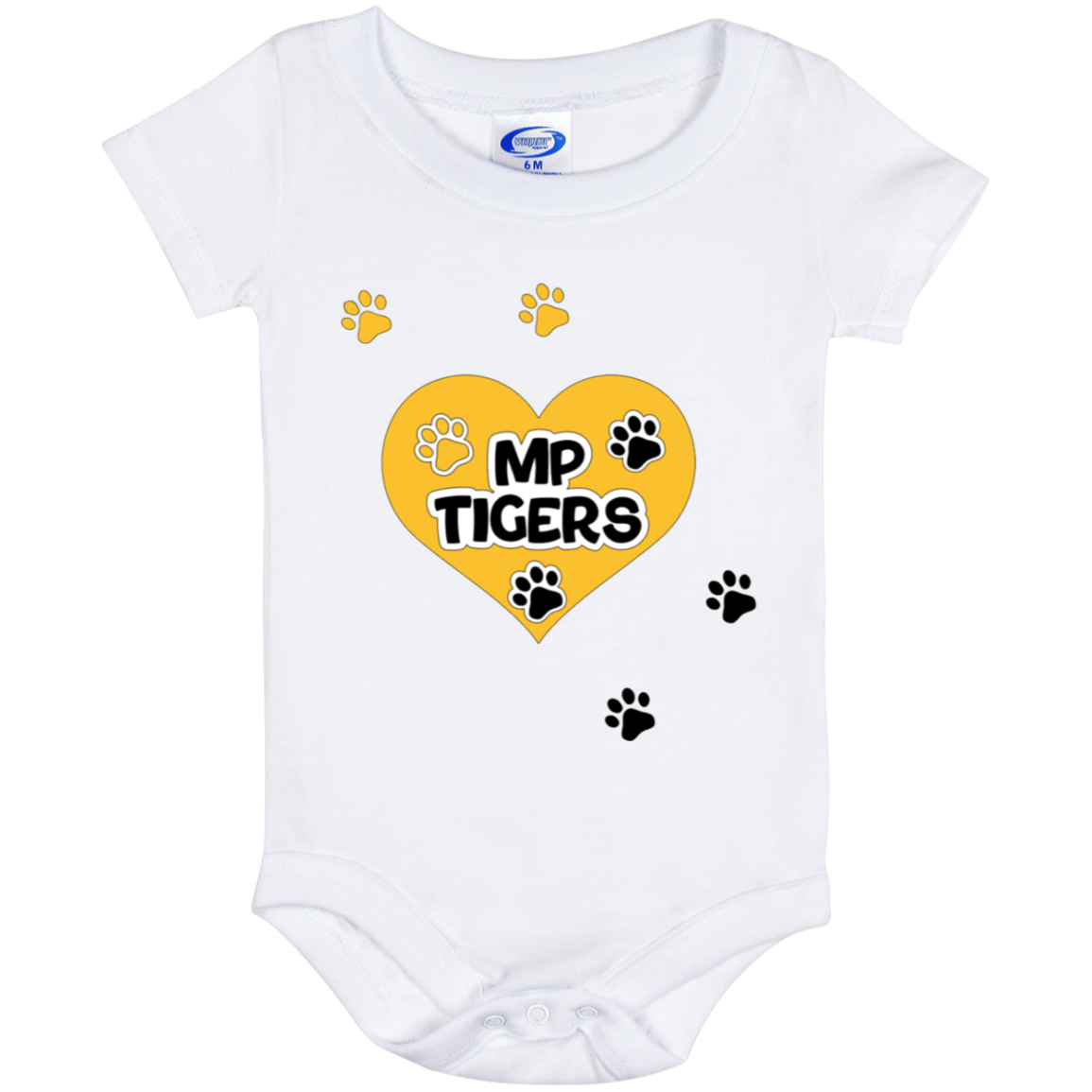 MP Tigers Leaving Tracks- Baby Onesie 6 Month